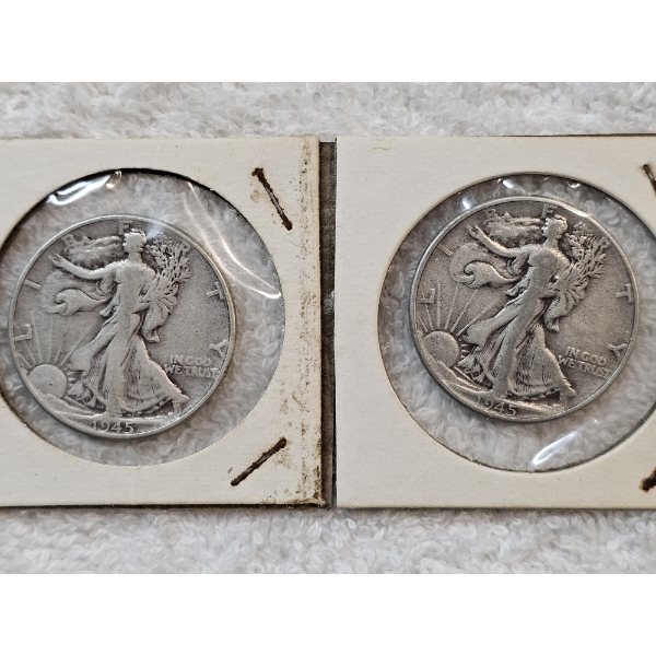 90% Silver United States Half-Dollar Assortment (Walking Liberty) - AFV: $1.00