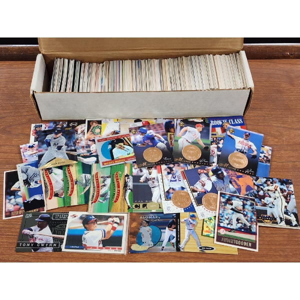 Large Assortment of 90's Baseball Trading Cards Ft. Chipper Jones, Gwynn & More!