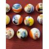 Image 3 : Extremely Rare Vintage Jetson's Hand Painted 13 Piece Marble Advertising Set - Mint Condition