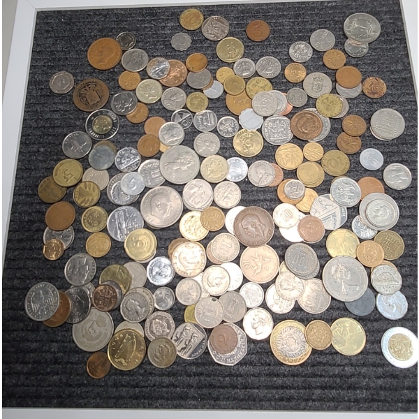 Large Lot Of Assorted Foreign Coins
