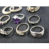 Image 2 : Sterling Silver Ring & Earring Assortment Weighing About 49.6 Grams Total