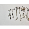 Image 2 : Nine Pairs of Sterling Silver Earrings - Various Styles - Total Weight: 14.2g