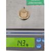 Image 4 : 1.5inch Antique Victorian-Era Gold-Filled Locket ft. Engraved Foliage and Geometric Patterns (14.3g)