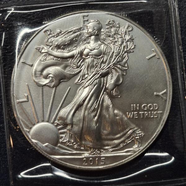 2015  United States Silver 1 Oz  .999 Eagle Uncirculated