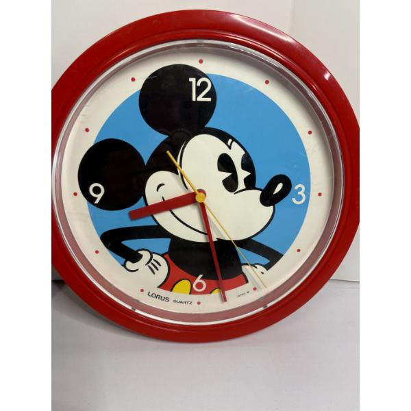 Mickey Mouse Clock - Working Condition! - Lorus Quartz with instruction Board - Double AA Battery