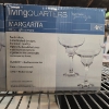 Image 8 : 8 Count 10 Oz NEW IN BOX Margarita Glasses With Board & Nice Handmade Ashtray Converted To Table 