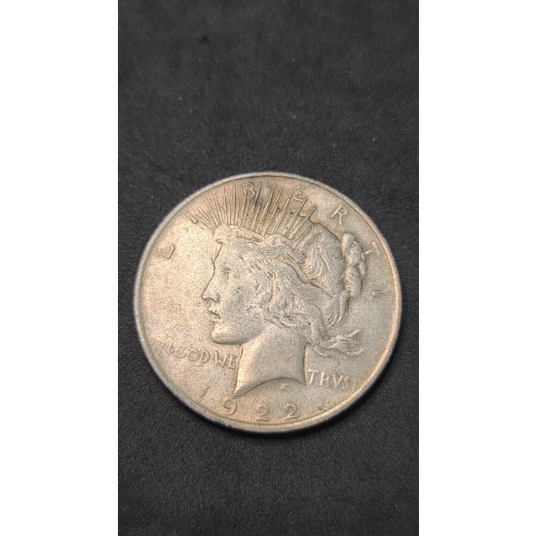 1922 90% Silver Peace Dollar