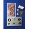 Image 1 : Lot of Assorted Coins & Collections: Proof Set, 24kt Gold Collection, Uncirculated Quarters