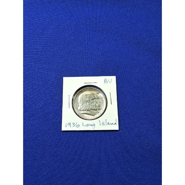1936 Long Island, Brilliant Uncirculated Commemorative Silver Half Dollar