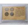 Image 10 : Three US Coin Displays - Coins of American Frontier, WWII Silver Nickel Set & Last 5 Liberty Nickels
