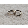 Image 2 : Nice Pair of Gold-Plated Sterling Silver Earrings ft. Clear Stones weighing 1.5g