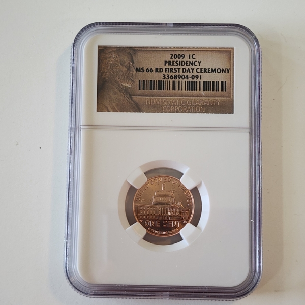 2009 Lincoln Cent Presidency NGC MS 66 RD FDOI