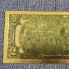 Image 7 : 2ND Amendment Right to Keep & Bear Arms 999999 $2 Gold Foil Note ~ In Mint Condition!