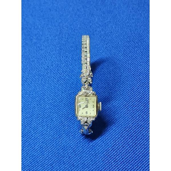 Beautiful 14K White Gold Watch w/ Jewel Details - Total Weight 15 grams