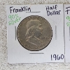 Image 2 : Two United States 1960 Franklin 90% Silver Half Dollars