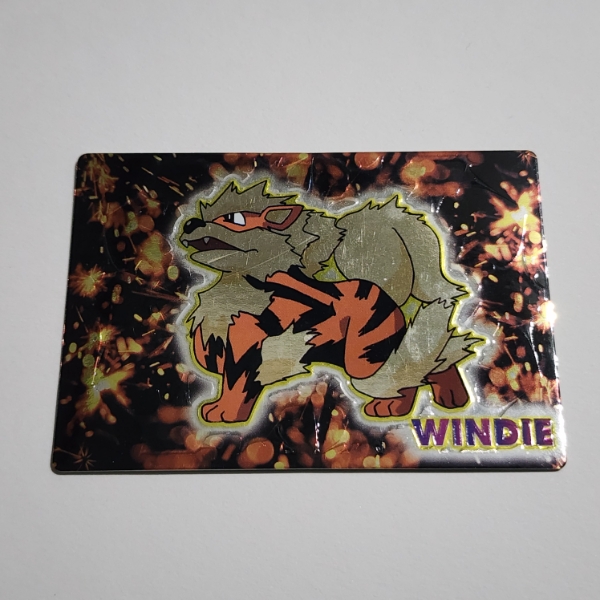 Vintage 1999 Japanese Meiji Promo Arcanine Pokemon Trading Card ~ RARE Promotional Trading Card 