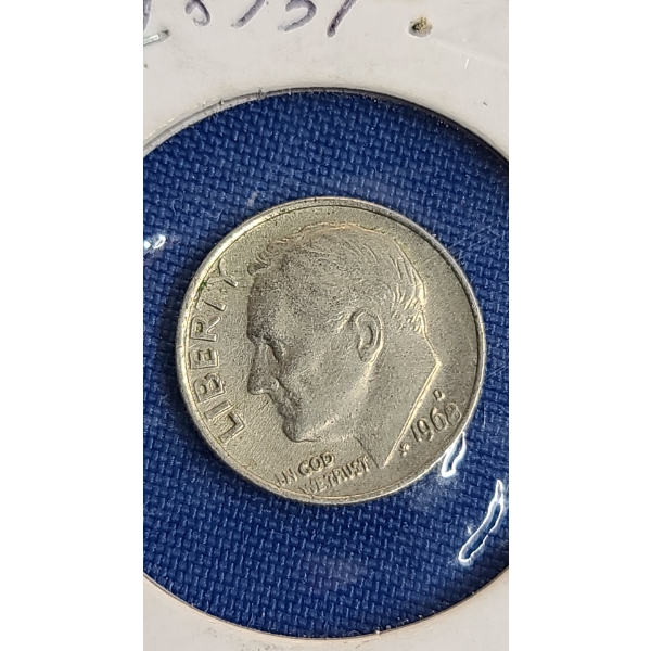 1968-D Roosevelt Dime - Unusual 8 Error - Face Value: $0.10