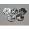 Image 5 : (5) Walking Liberty 1/10 Ounce Silver Rounds - 1/2 Ounce Silver Total!