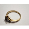 Image 3 : 14K Yellow Gold Ring with Marquise Cut Blue Stones and Small Diamond Accent Size 7 TW: 1.8g