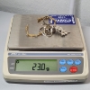 Image 9 : Nice Lot of Sterling Silver Jewelry: Gold-Tone Bracelet, Chain Necklace, Ring, Pin TW: 23.0g
