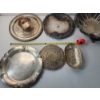 Image 10 : Nice Assortment of Silverplated Serving Trays and Baskets TW: 11.8lbs