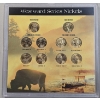 Image 2 : Westward Series Nickels - Gold Plated - (5) 2004 Nickels and (5) 2005 Nickels