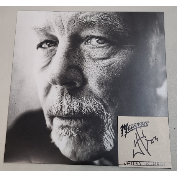 Autographed James Hetfield Metallica "Messengers" Photo Cover With COA