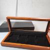 Image 1 : Nice Wooden Glass-Top Coin Slab Storage Case - Holds 4 Standard Slabs