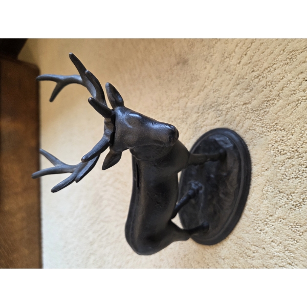 *Pick Up At Mantua Home-No Shipping Available* Majestic Vintage 9.5'' Cast Iron Buck Coin Bank With 