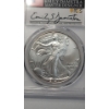 Image 2 : PCGS 2021 GEM BU Type 2 U.S 1 Oz .999 Fine Silver American Eagle Signed By Emily Damstra 