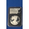 Image 1 : 2024-W NGC First Day Issue PF 70 Ultra Cameo 1 Oz Silver American Eagle With Special Edition Label