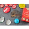 Image 7 : Vintage Hallmark Peanuts Mini Playing Cards & Assorted Badges, Buttons & Pins Ft. Nixon Campaign Pin