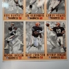 Image 9 : Three Uncut SIGNED Card Pages 1993 Cleveland Browns McDonald's GameDay Cards 