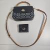 Image 1 : Coach Marlie Top Handle Satchel With Matching Wallet Set In Signature Chambray Denim Multi (C4921)
