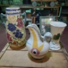 Image 1 : 3 Pc Porcelain & Pottery (Pitcher, Vases) As Shown