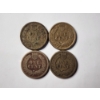 Image 4 : Four Assorted Earlier Indian Head Pennies With Various Dates & Conditions!