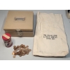Image 1 : Assorted Years Lincoln Regular Strike Cents, Lock Box & The Harter Bank And Trust Company Canton Bag