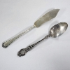 Image 1 : Sterling Silver Knife & Spoon ~ Total Weight 59.2 Grams
