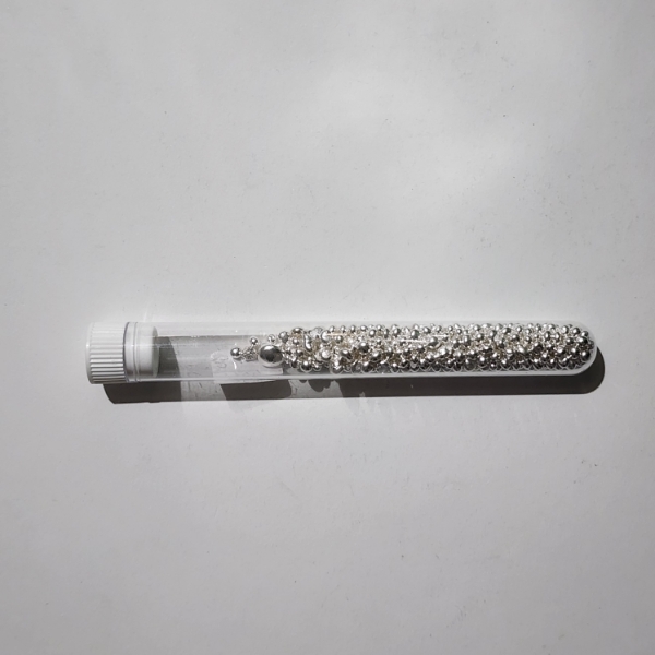 Approximately 2 Oz of .999 Fine Silver Shot in Tube