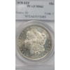 Image 2 : PCGS 1878 8 Tail Feathers MS62 90% Silver Morgan Dollar 