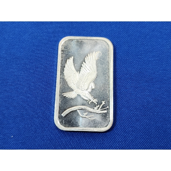 SilverTowne Eagle Silver Bar - 1 oz .999 Fine Silver 