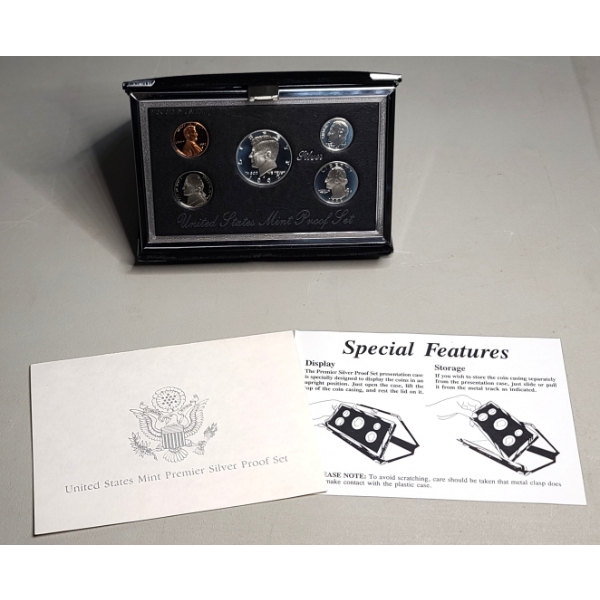 1992 United States Mint Premier Silver Proof Coin Set 