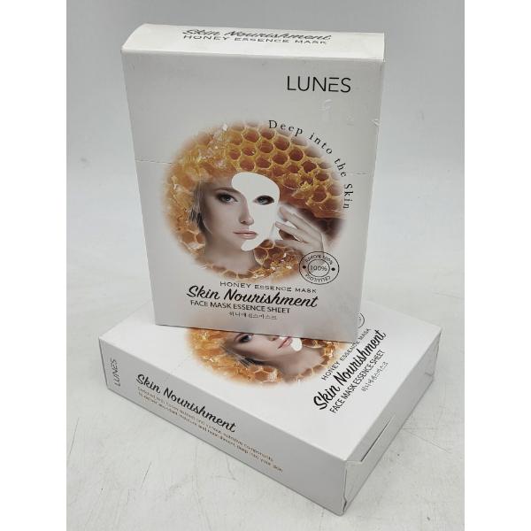 Two New Boxes Of 10 Lunes Popular Korean Skin Care Honey Essence Sheet Face Masks- 20 Total!