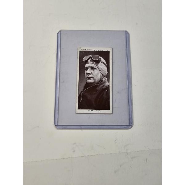 Vintage Churchman's Cigarette Card "Kings of Speed" John Cobb Series #12 - Mint Condition
