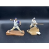 Image 1 : Baseball Figurines - Ty Cobb & Curt Schilling - ~6-7 inches - Arizona Diamondbacks #38 