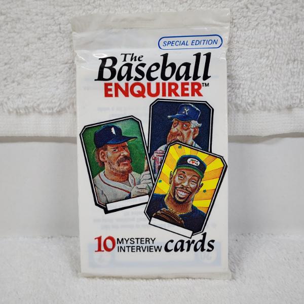 SEALED PACK of Special Edition The Baseball Enquirer 10 Mystery Interview Trading Cards 