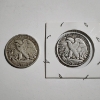 Image 4 : Two 90% Silver Walking Liberty Half Dollars ~ 1942 & 1921 ~ $1.00 Face Value