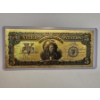 Image 1 : $5 Gold Certificate Indian Chief Gold Foil .999999 - 24K Gold Back In Protective Holder - Mint 