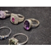Image 5 : Beautiful Sterling Silver Rings Including One Handmade! - Weighing Total of 21.7 Grams