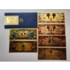 Image 1 : Novelty Collector's Set of Six Disney 24K Gold Foil Notes ft. Mickey Mouse and Friends 